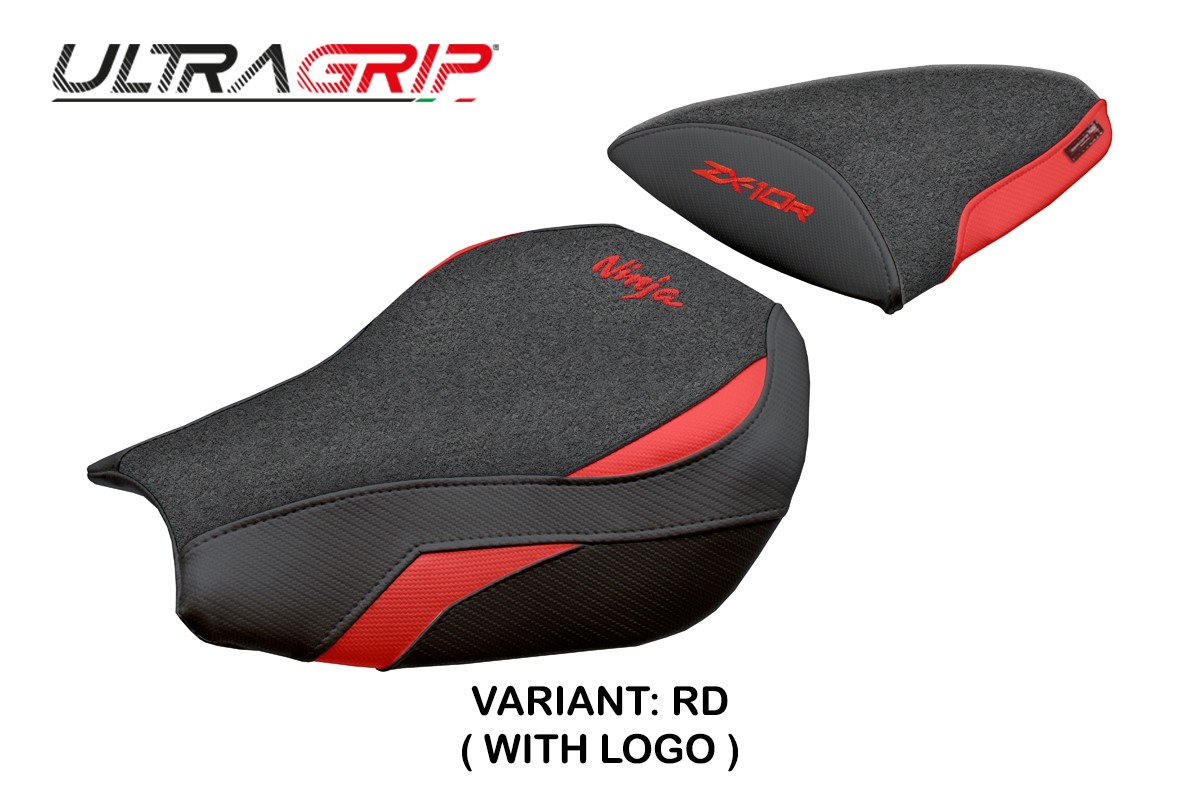 TPZ Goku Ultragrip red Saddle covering Logo Kawasaki ZX10R Ninja 2006-2007