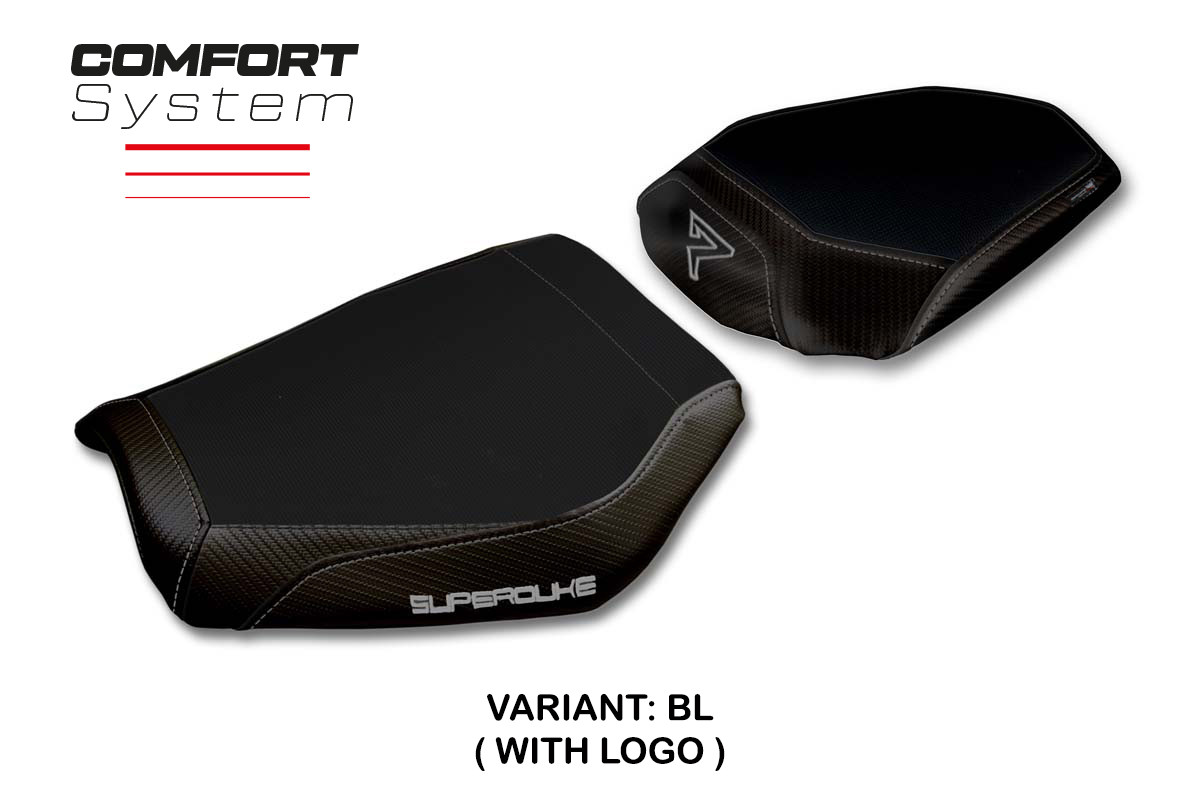 TPZ Kalix Comfort black Saddle covering Logo KTM SuperDuke 1390R / EVO 2024-2025