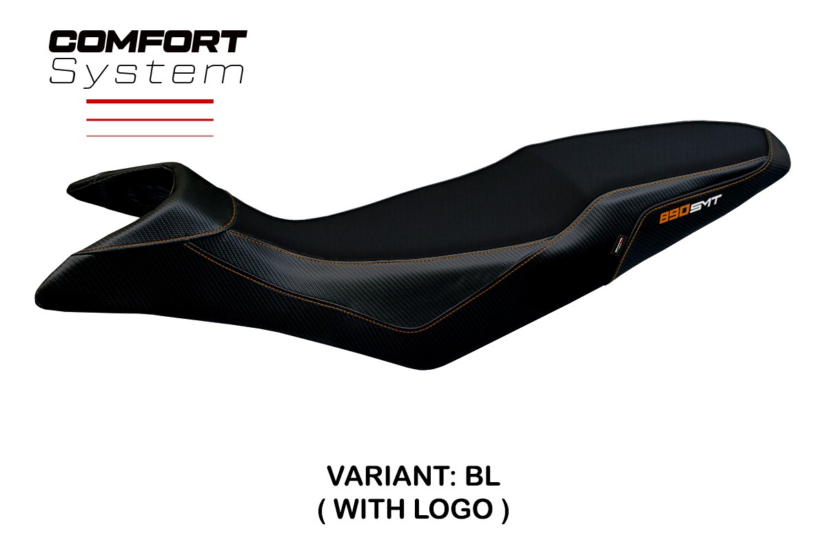 TPZ Karma Comfort black Saddle covering Logo KTM 890 SMT 2023-2025