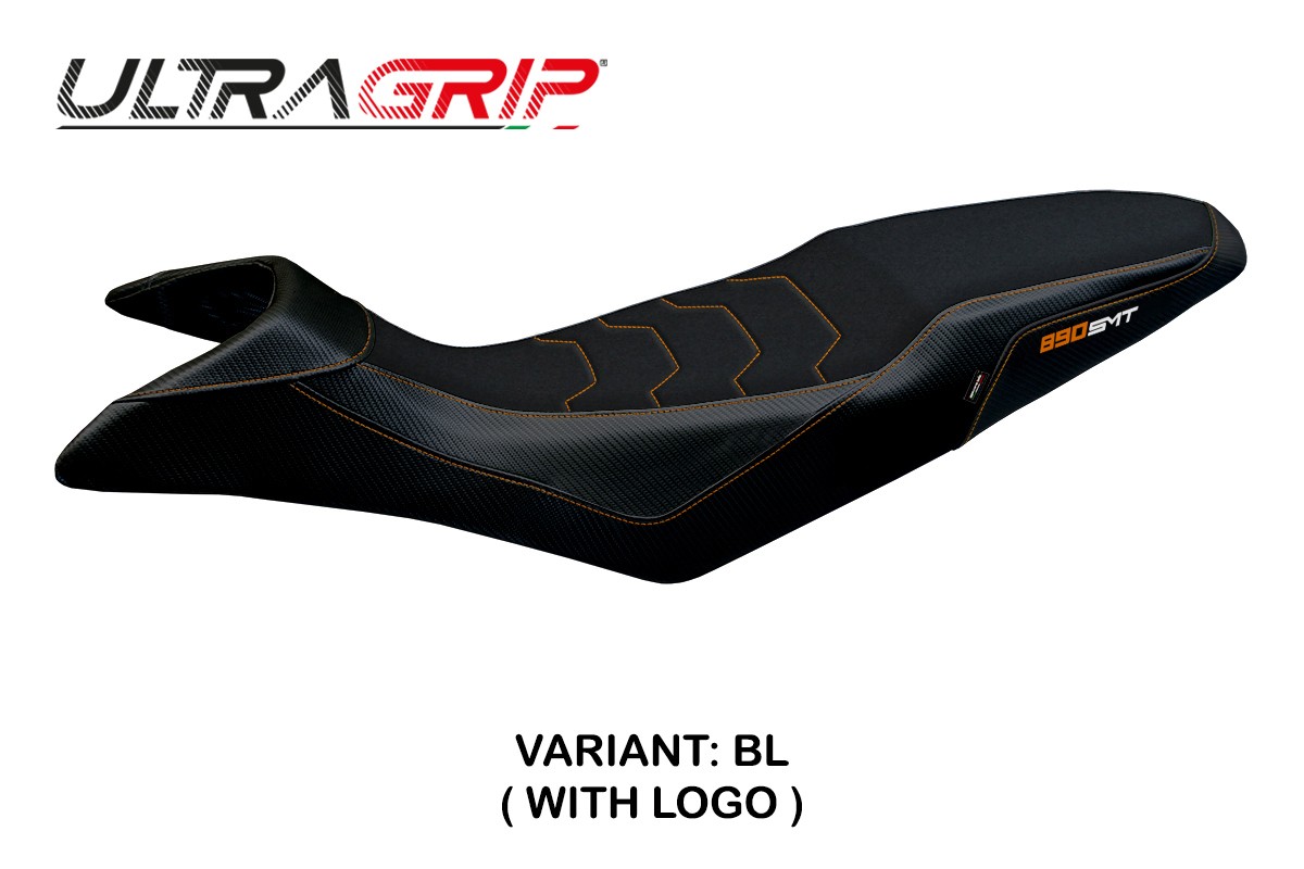 TPZ Karma Ultragrip black Saddle covering Logo KTM 890 SMT 2023-2025