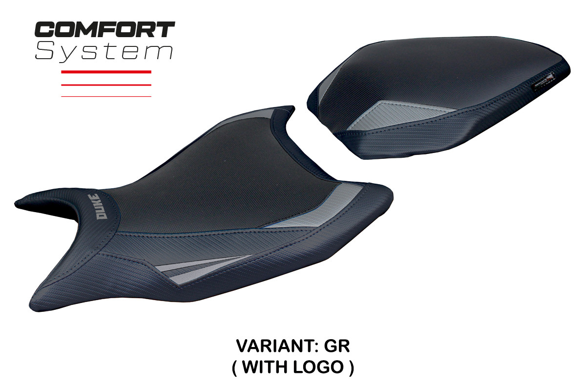 Rivestimento sella TPZ Cannes Comfort Logo grigio KTM Duke 990 2024-2025