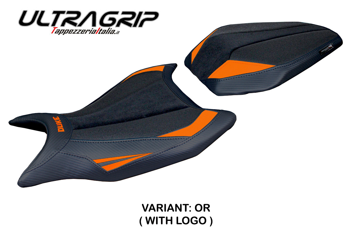 Rivestimento sella TPZ Cannes Ultragrip Logo arancio KTM Duke 990 2024-2025