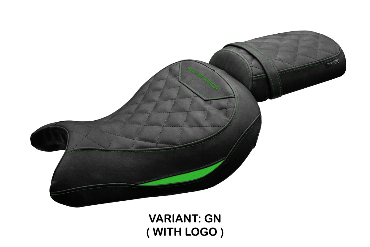 Rivestimento sella TPZ Mutsu Logo verde Kawasaki Eliminator 500 2024-2025