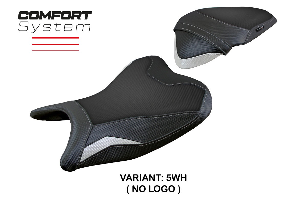 Rivestimento sella TPZ Rainha Comfort bianco Kawasaki Ninja 250 2018-2019