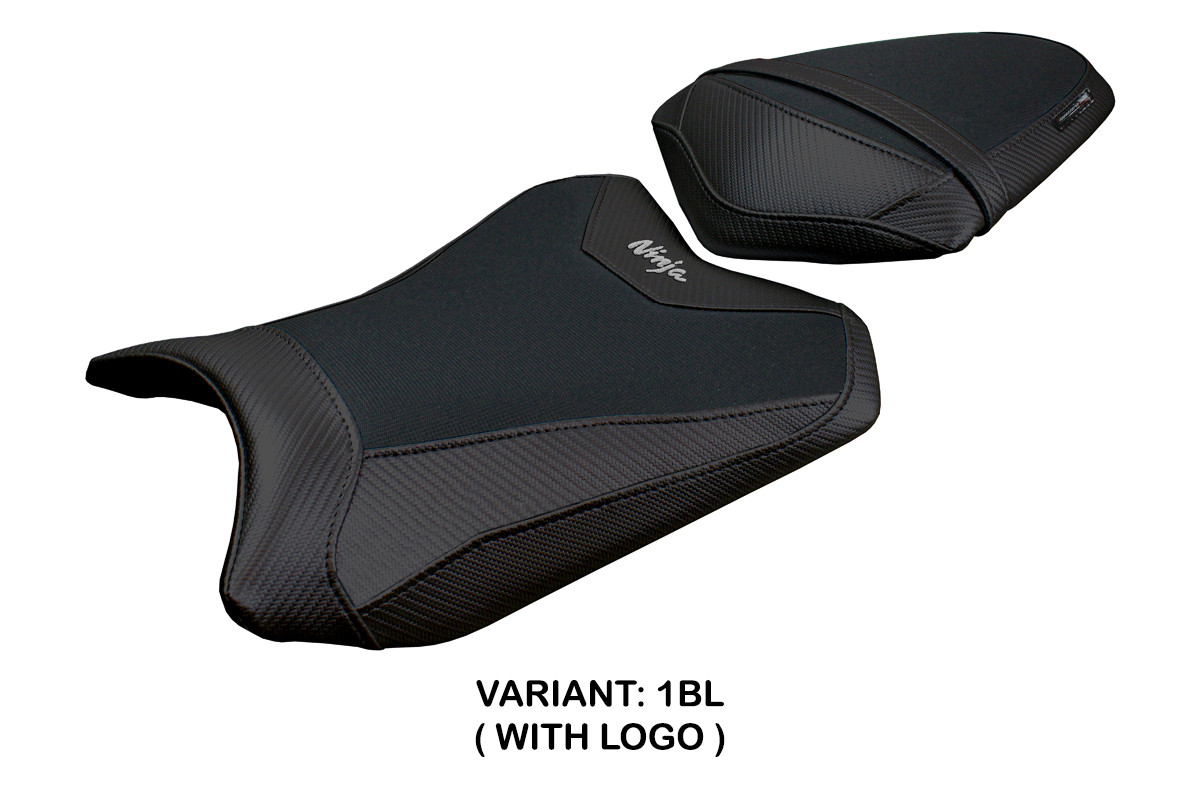 TPZ Aliko black Saddle covering Logo Kawasaki Ninja 300 2013-2017