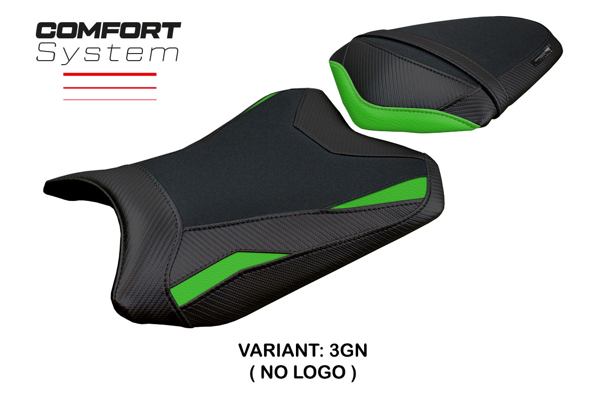 TPZ Aliko Comfort green Saddle covering Kawasaki Ninja 300 2013-2017