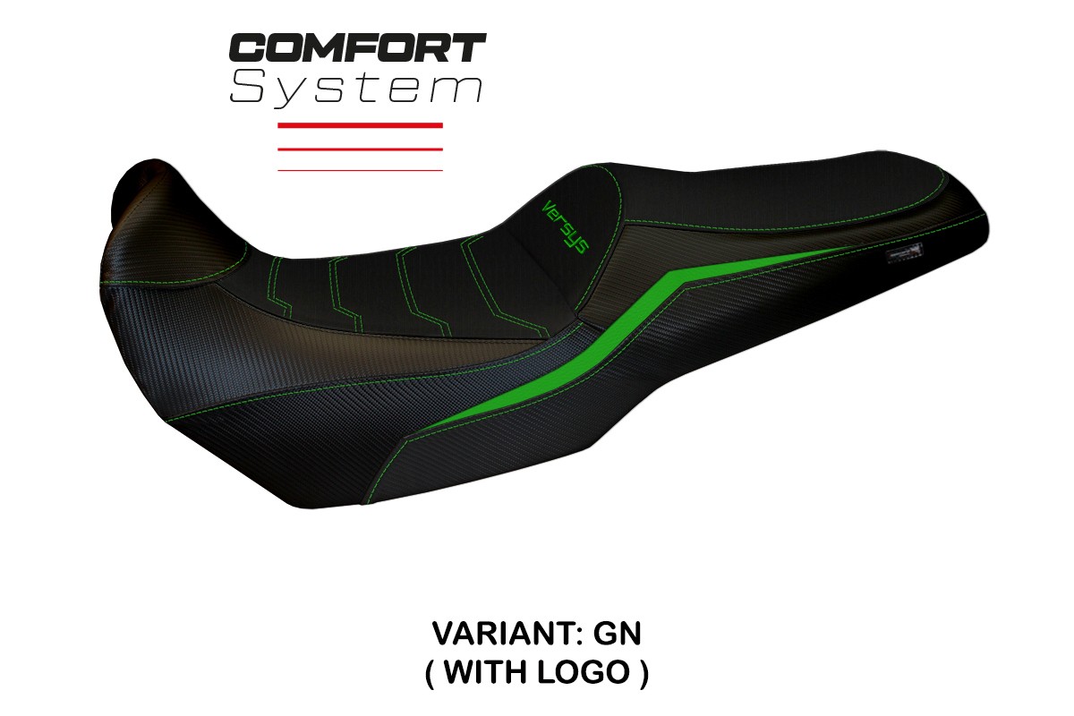 Rivestimento sella TPZ Sakata Comfort Logo verde Kawasaki Versys 1100 2025
