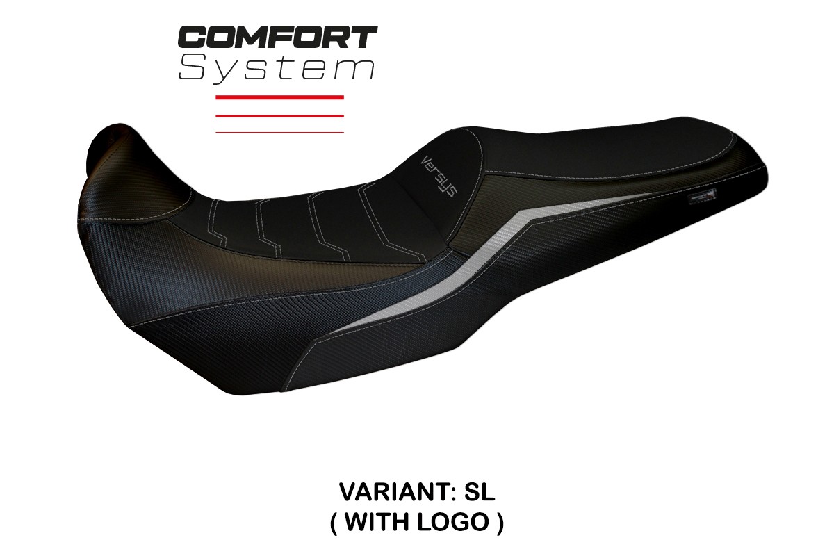 Rivestimento sella TPZ Sakata Comfort Logo argento Kawasaki Versys 1100 2025