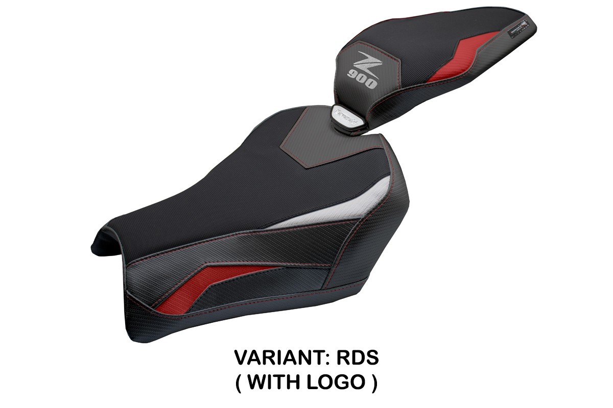 Rivestimento sella TPZ Uchiko Logo rosso-argento Kawasaki Z900 2025