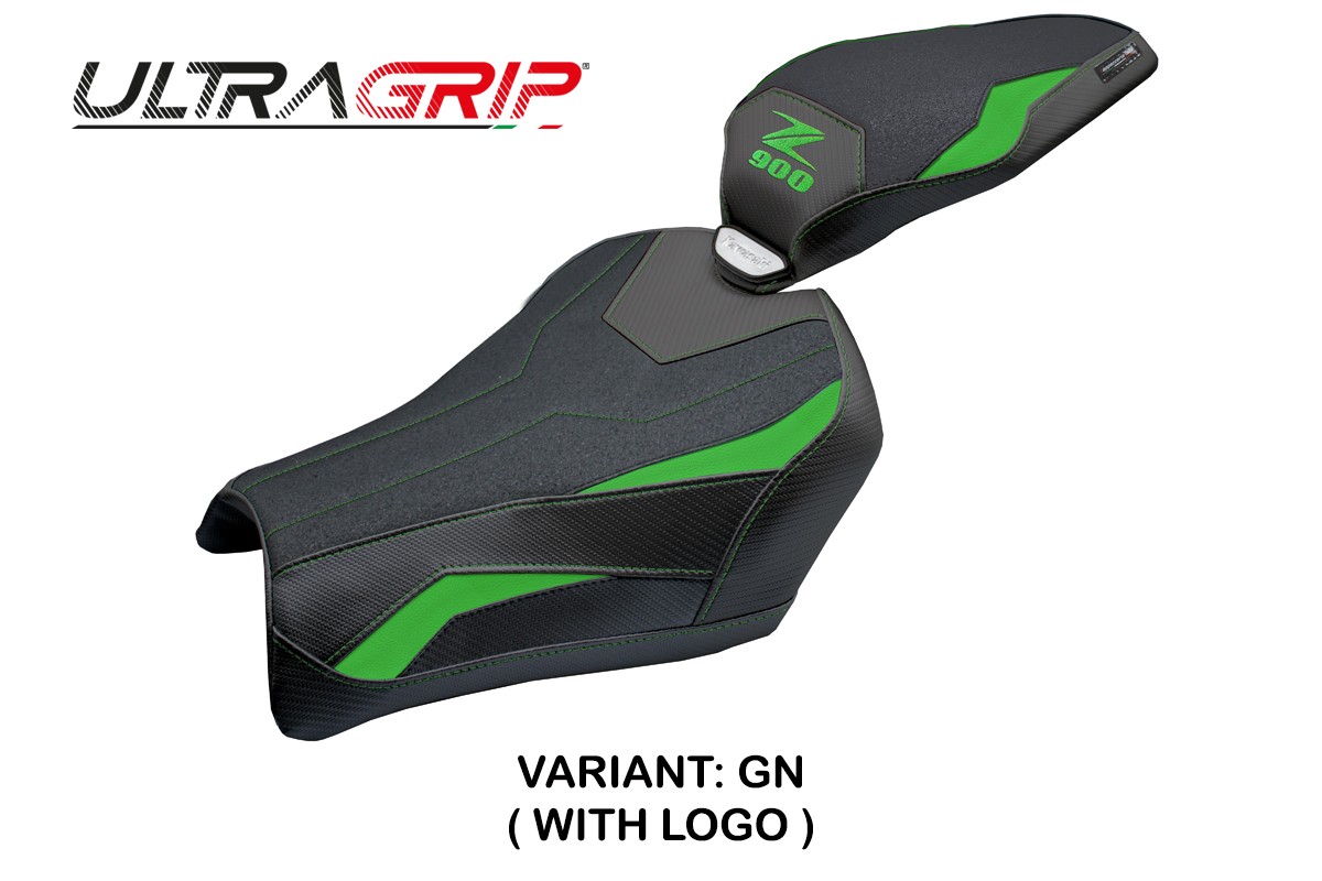 Rivestimento sella TPZ Uchiko Ultragrip Logo verde Kawasaki Z900 2025