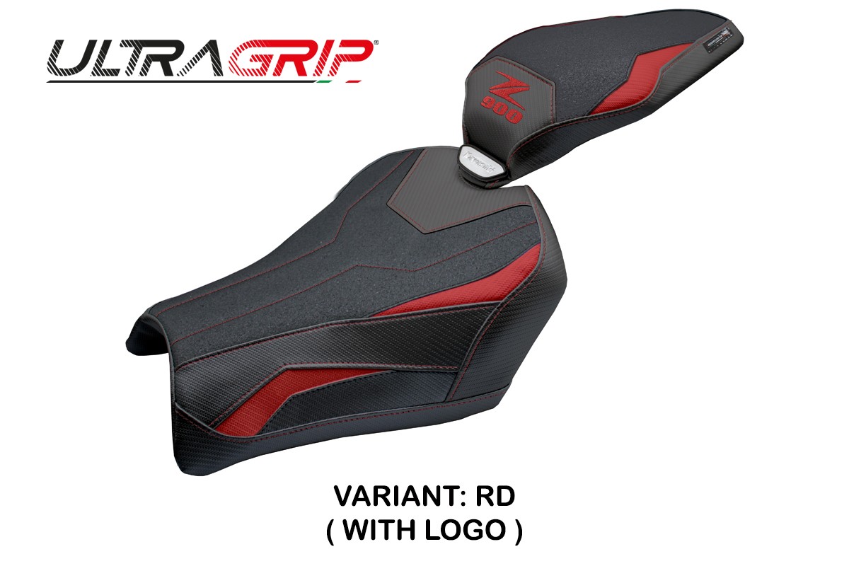 Rivestimento sella TPZ Uchiko Ultragrip Logo rosso Kawasaki Z900 2025