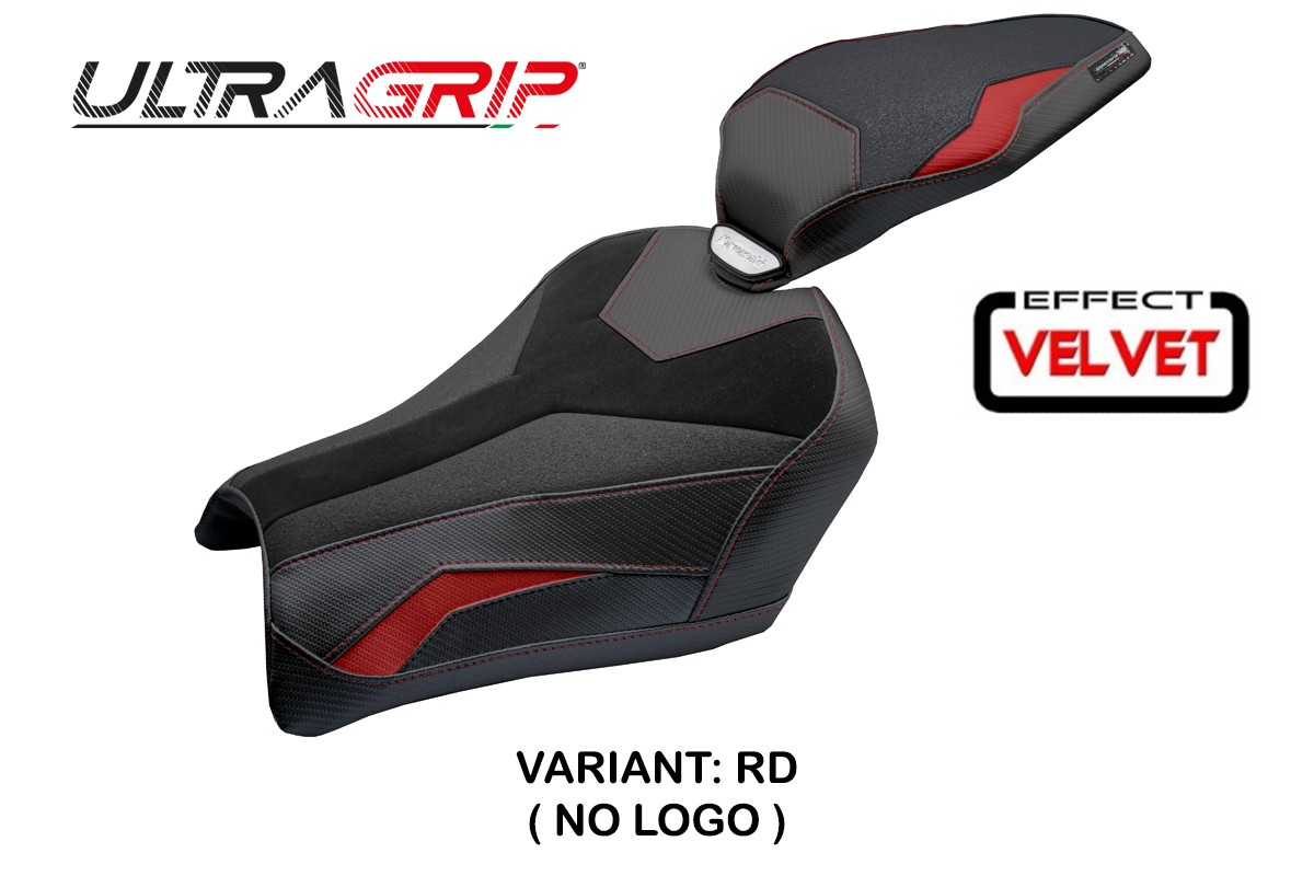 Rivestimento sella TPZ Uchiko Velvet Ultragrip rosso Kawasaki Z900 2025