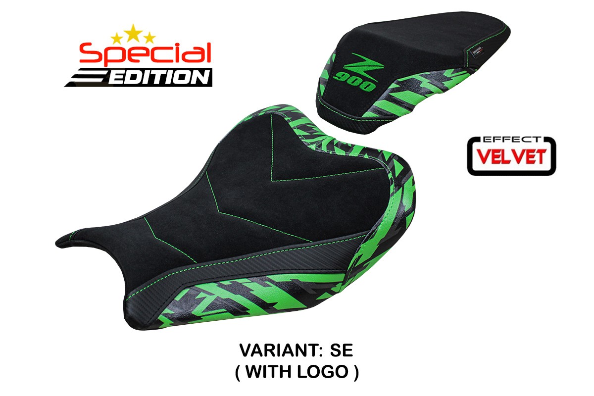 Rivestimento sella TPZ Stripes special Velvet Logo special edition Kawasaki Z900 2017-2024