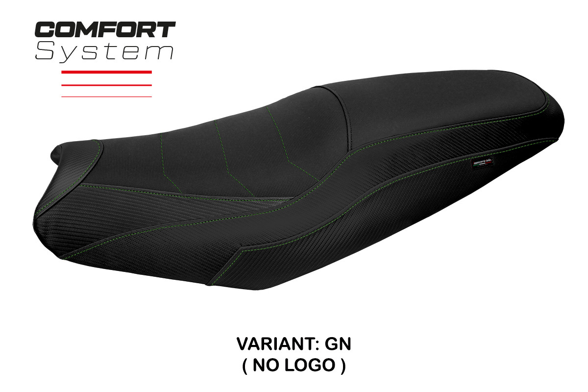 Rivestimento sella TPZ Idaho Comfort verde Kawasaki ZX14R Ninja 2012-2024