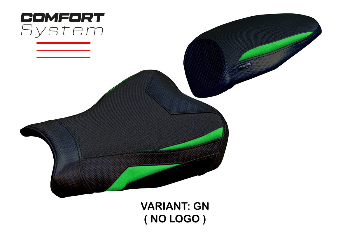 TPZ Hermes Comfort green Saddle covering Kawasaki ZX25R Ninja 2020-2025