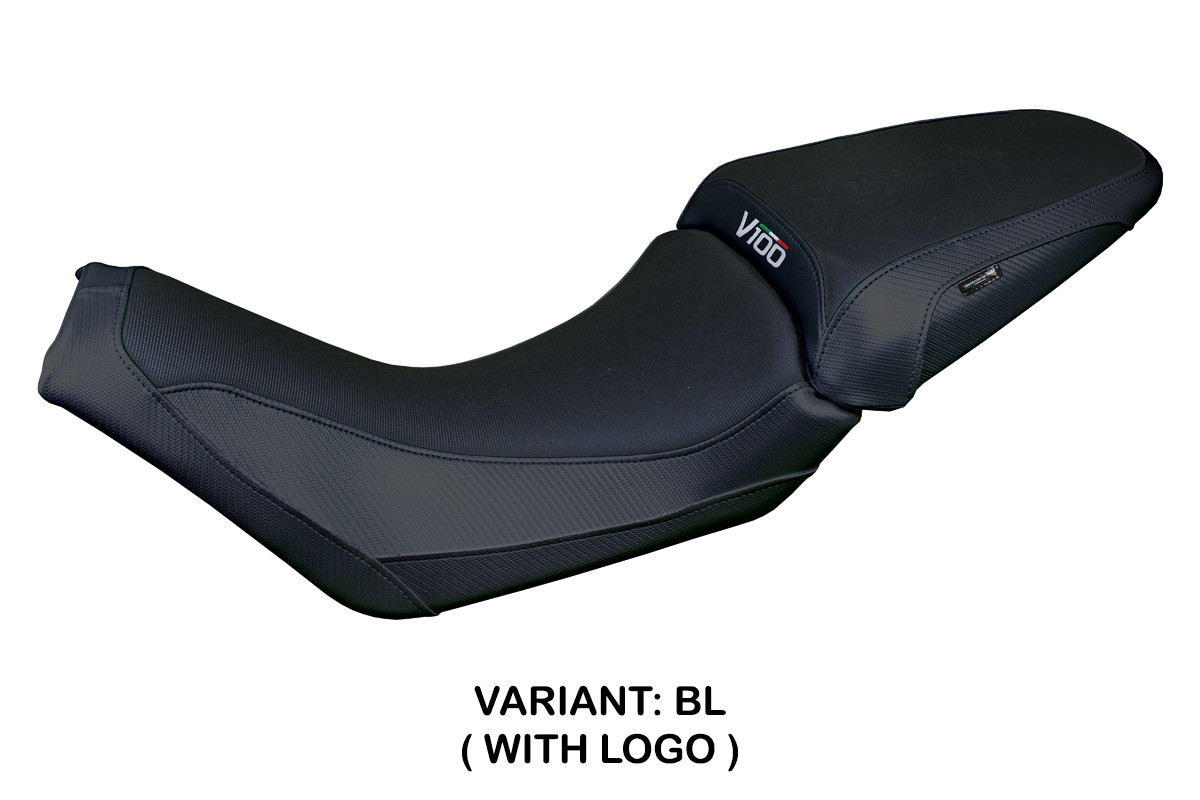 Rivestimento sella TPZ Misano Logo nero Moto Guzzi V100 Mandello 2022-2025