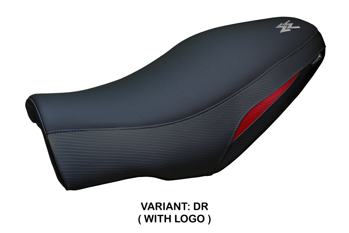 TPZ Alanya dark red Saddle covering Logo Moto Morini Seiemmezzo 2022-2025