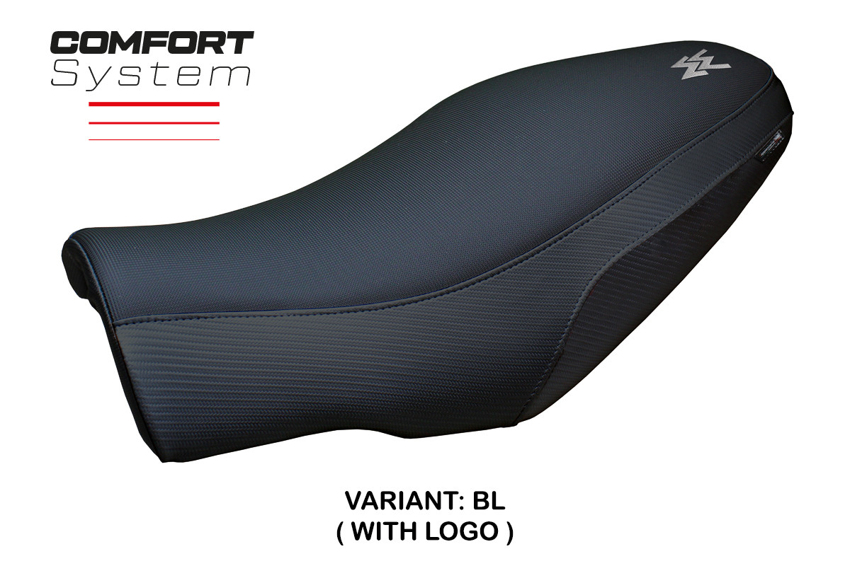 TPZ Alanya Comfort black Saddle covering Logo Moto Morini Seiemmezzo 2022-2025