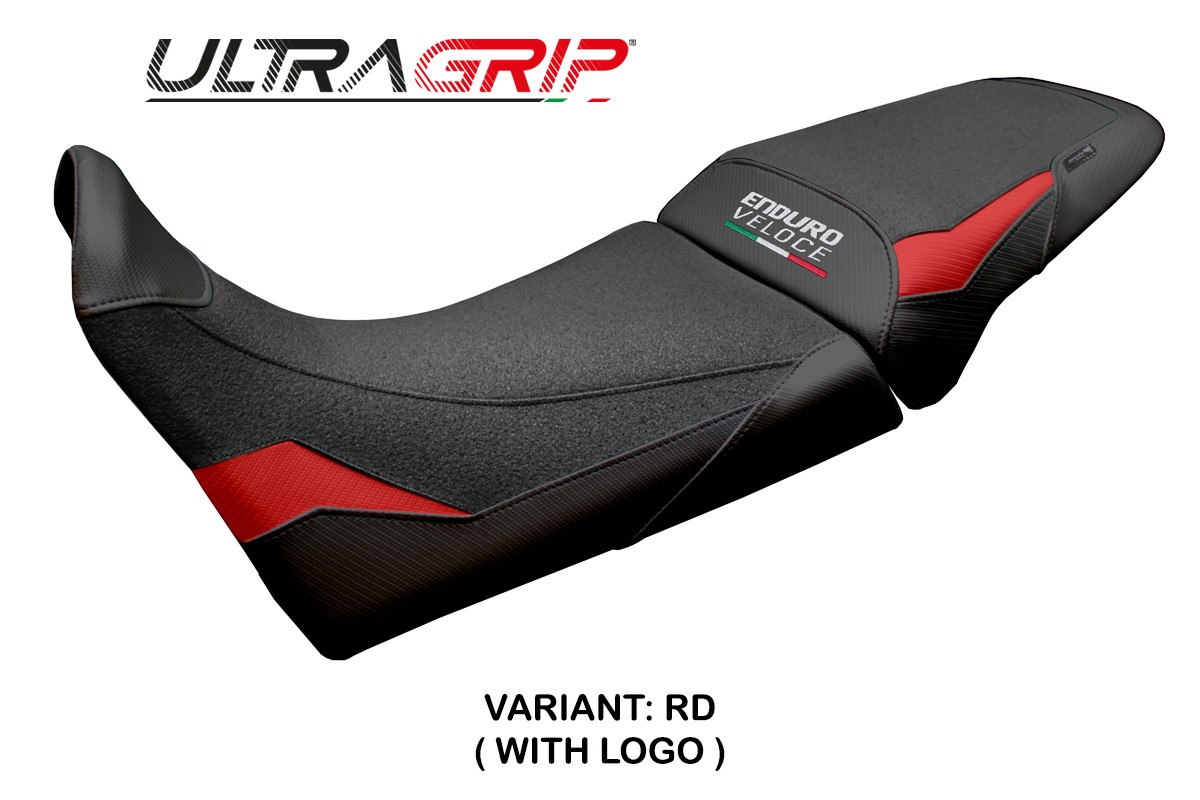 TPZ Hajek Ultragrip red Saddle covering Logo Mv Agusta Enduro Veloce 2024-2025