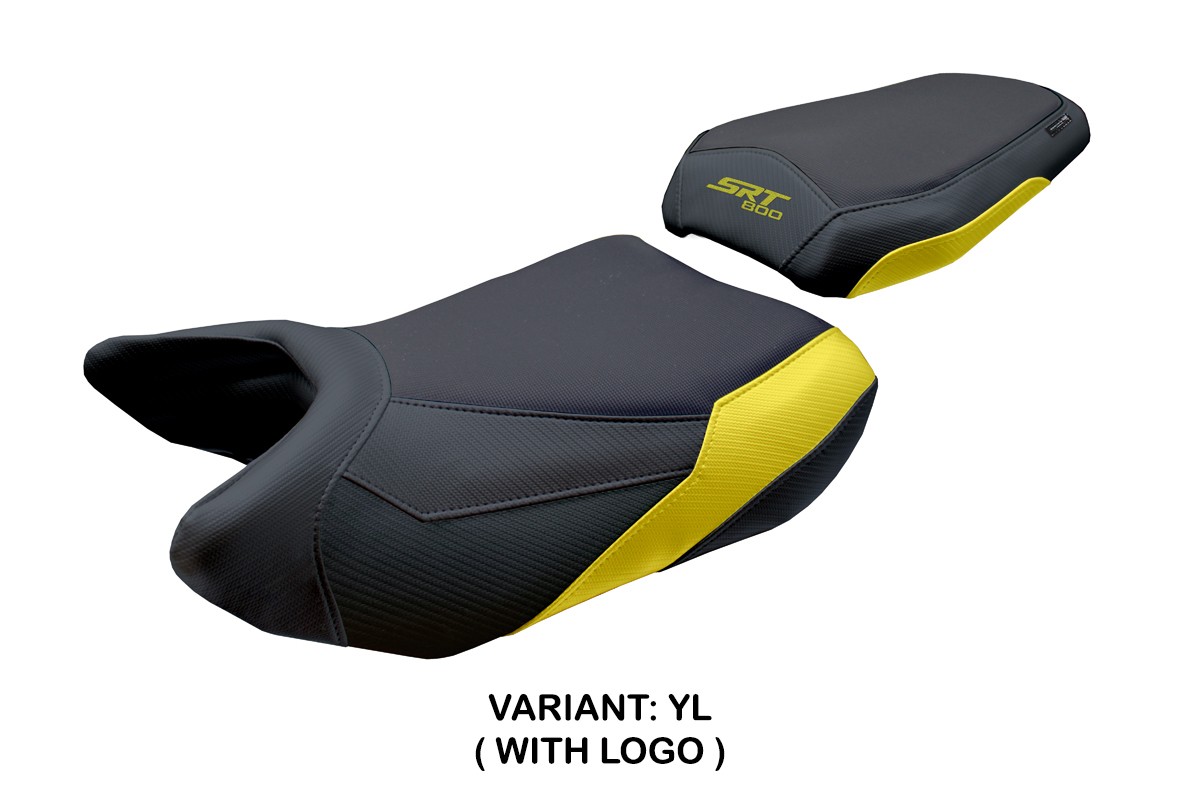 Rivestimento sella TPZ Wuhai Logo giallo Qj Motor SRT800X/S/SX 2023-2025