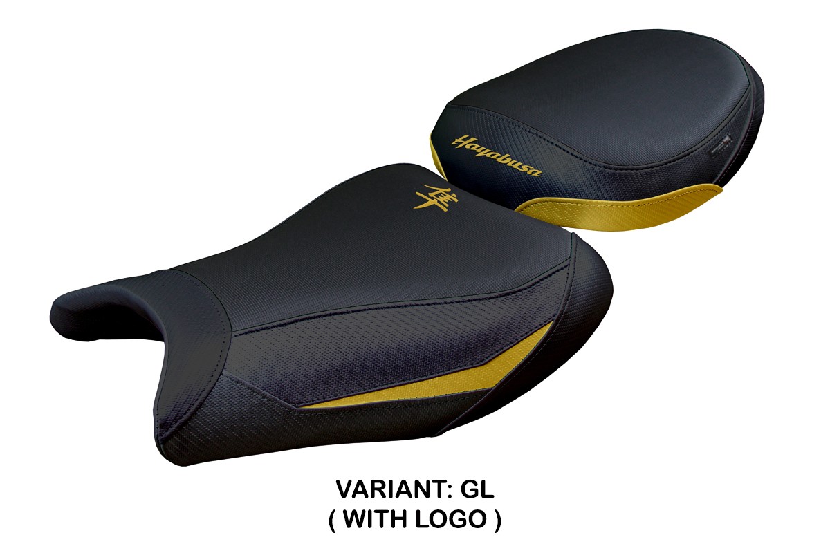Rivestimento sella TPZ Denia Logo oro Suzuki GSXR1300 Hayabusa 2021-2025