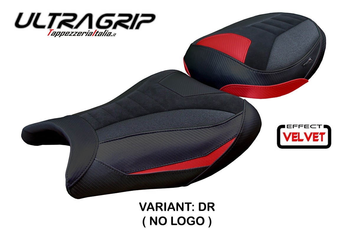 Rivestimento sella TPZ Japan Velvet Ultragrip rosso scuro Suzuki GSXR1300 Hayabusa 2008-2020