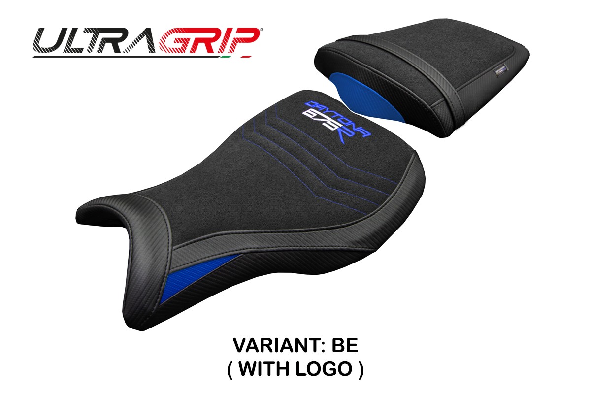 Rivestimento sella TPZ Ripley Ultragrip Logo blu Triumph Daytona 675R 2006-2012
