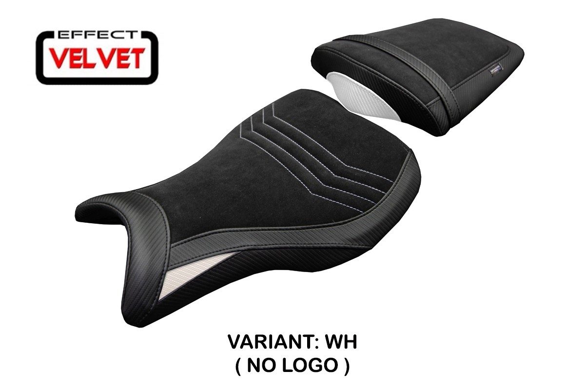 Rivestimento sella TPZ Ripley Velvet bianco Triumph Daytona 675R 2006-2012