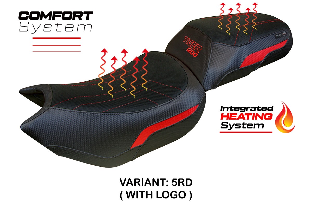 Rivestimento sella riscaldata TPZ Comfort Logo rosso Triumph Tiger 1200 2022-2025