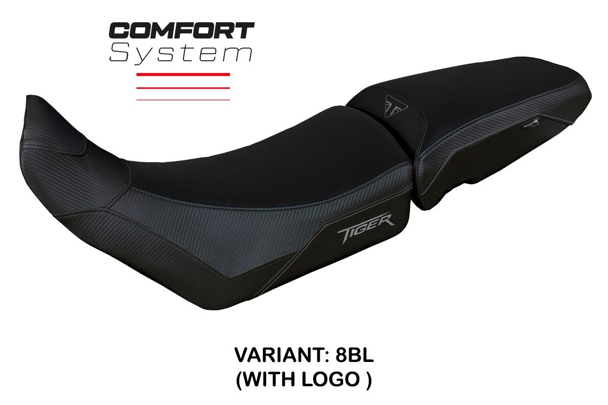 Rivestimento sella TPZ Dover Comfort Logo nero Triumph Tiger 900 2020-2023