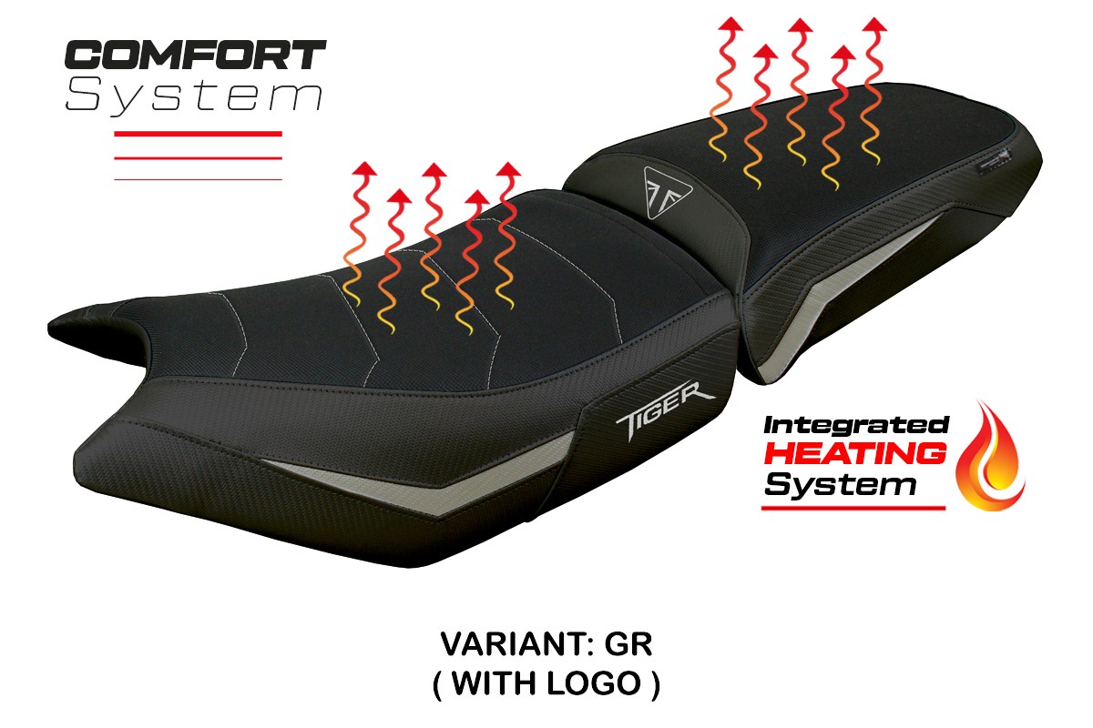 Rivestimento sella riscaldata TPZ Comfort Logo grigio Triumph Tiger 900 2024-2025
