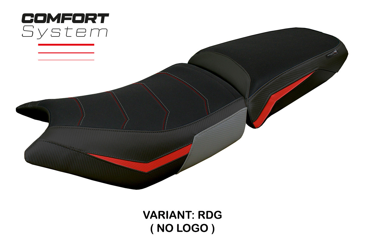 TPZ Hatten Comfort red-grey Saddle covering Triumph Tiger 900 2024-2025