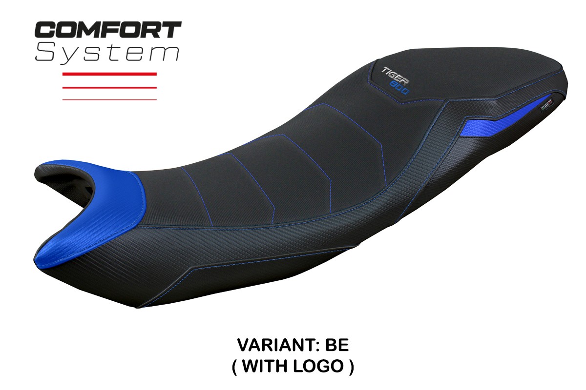 Rivestimento sella TPZ Titty Comfort Logo blu Triumph Tiger Sport 800 2025