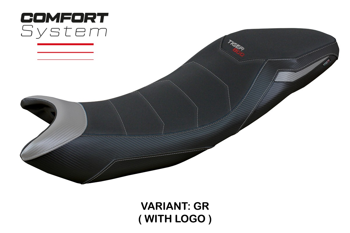 Rivestimento sella TPZ Titty Comfort Logo grigio Triumph Tiger Sport 800 2025