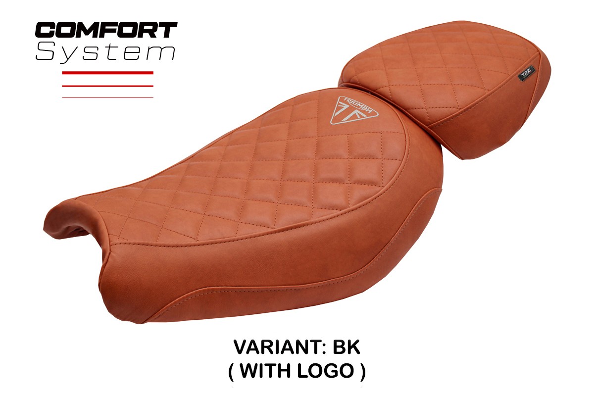 Rivestimento sella TPZ Xinyi Comfort Logo mattone Triumph Scrambler 400X/XC 2024-2025