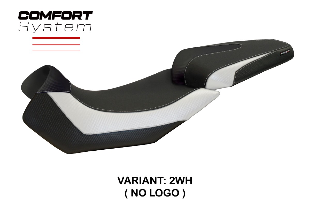 Rivestimento sella TPZ Nuoro 2 Comfort bianco Aprilia Caponord 1200 2013-2017