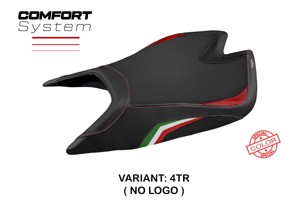Rivestimento sella TPZ Nashua Comfort Special tricolore Aprilia Tuono V4 Factory 2021-2025
