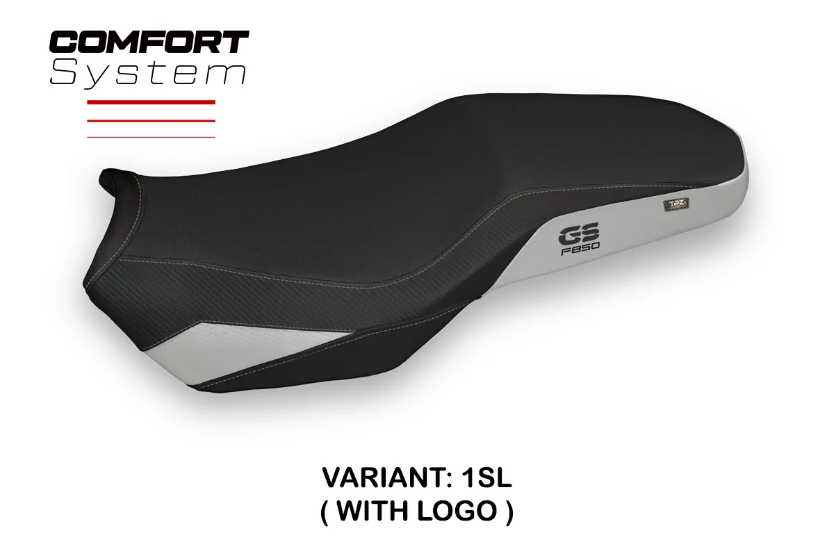 Rivestimento sella TPZ Tata Comfort Logo argento BMW F850GS Adventure 2019-2024