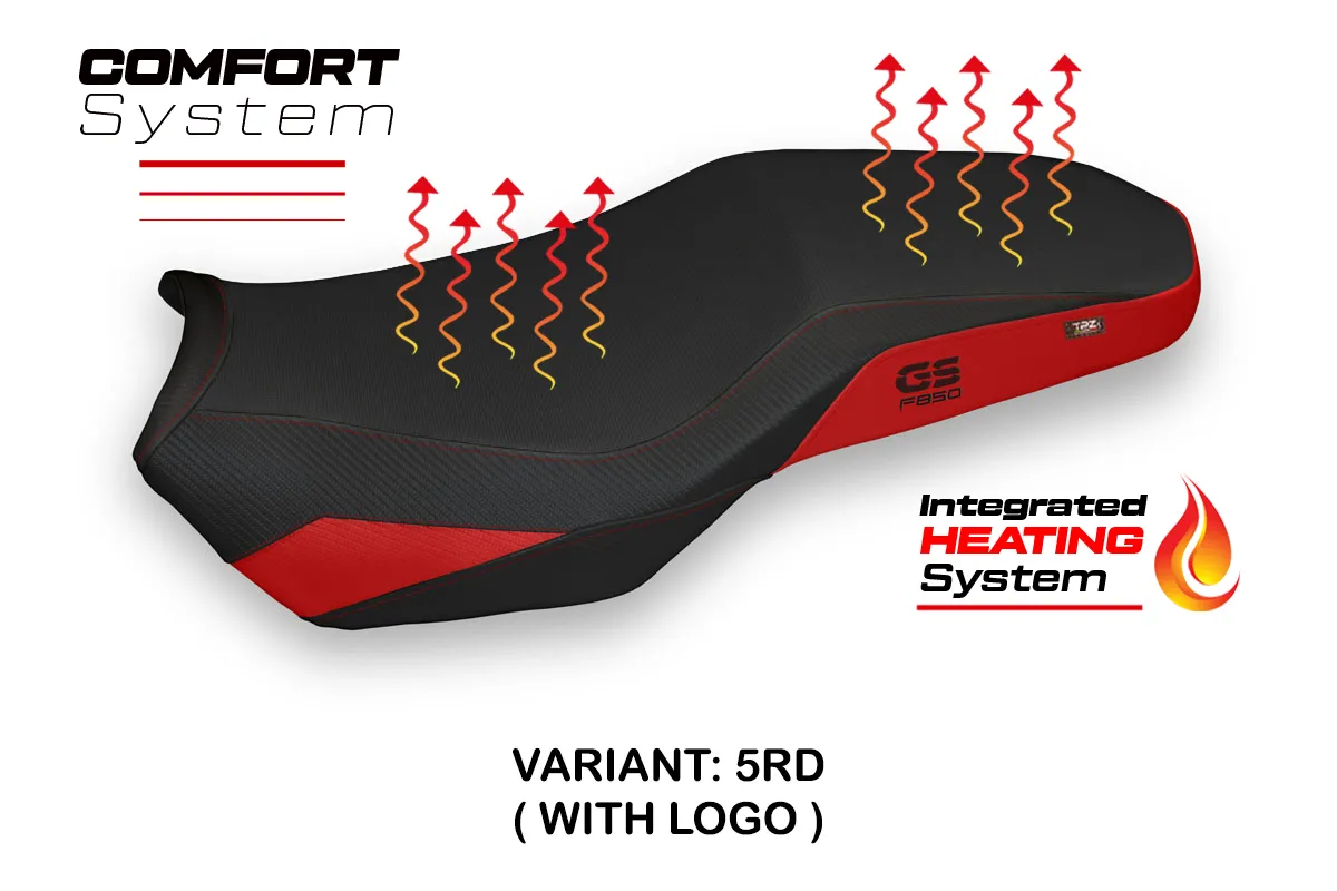 Rivestimento sella riscaldata TPZ Comfort Logo rosso BMW F850GS Adventure 2019-2024