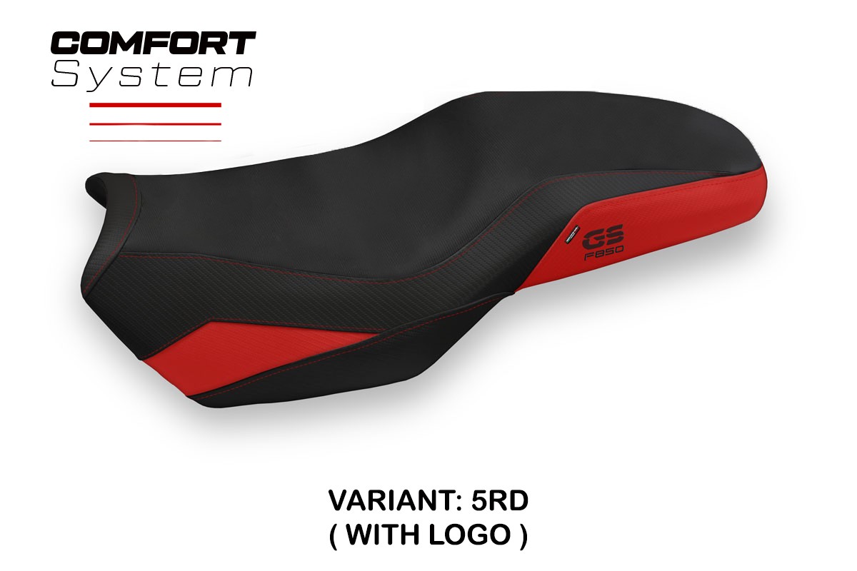 Rivestimento sella TPZ Panama 3 Comfort Logo rosso BMW F850GS 2018-2025
