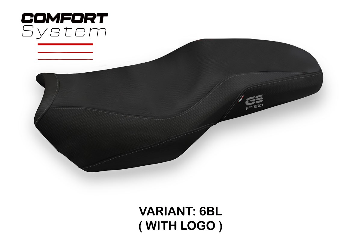 Rivestimento sella TPZ Panama 3 Comfort Logo nero BMW F750GS 2018-2025
