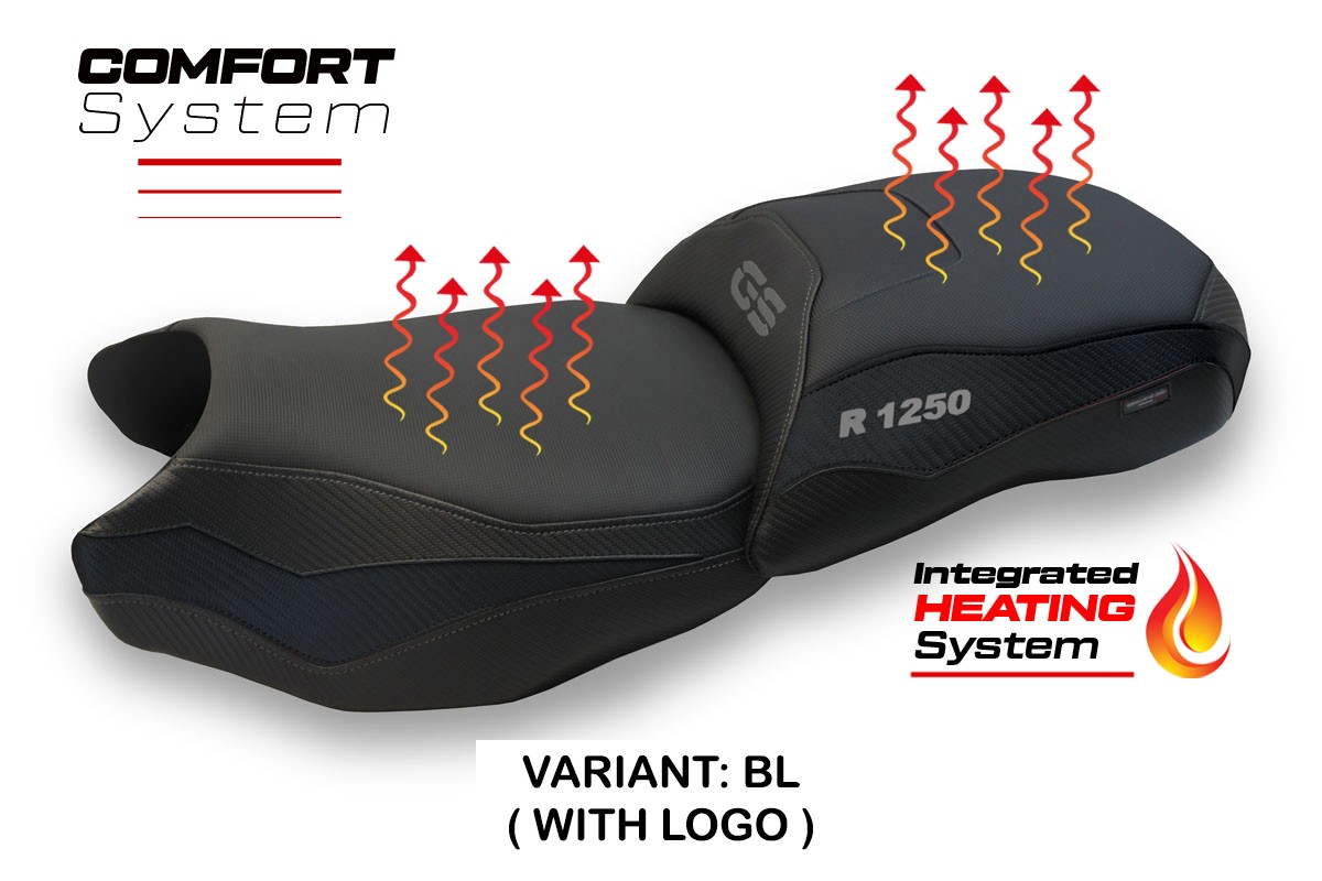 Rivestimento sella riscaldata TPZ Comfort Logo nero BMW R1250GS 2019-2023