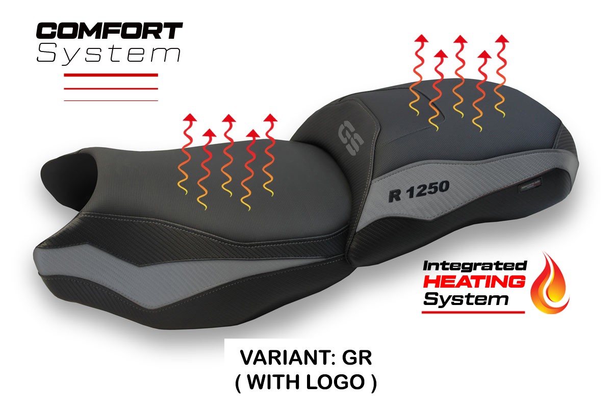 Rivestimento sella riscaldata TPZ Comfort Logo grigio BMW R1250GS 2019-2023