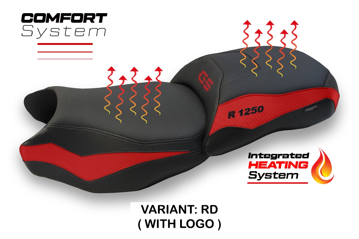 Rivestimento sella riscaldata TPZ Comfort Logo rosso BMW R1250GS 2019-2023