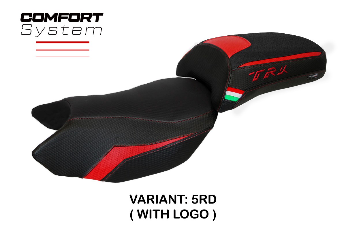 Rivestimento sella TPZ Merida Comfort Logo rosso Benelli TRK502 2017-2025