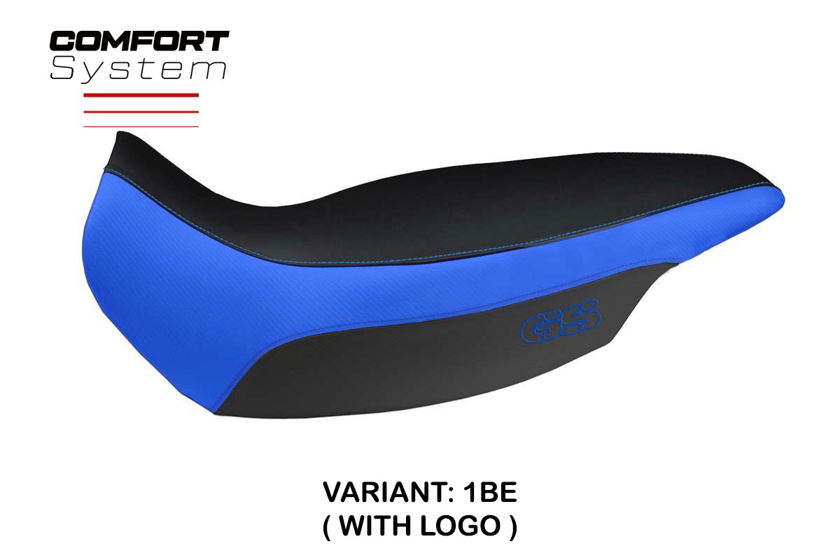 TPZ Giarre Comfort blue Saddle covering Logo BMW R1150GS Adventure 2002-2006