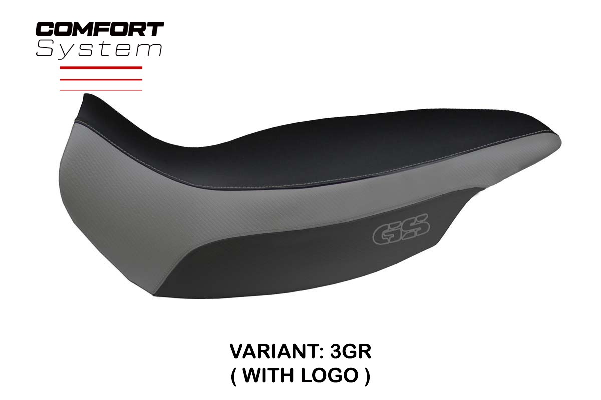 TPZ Giarre Comfort grey Saddle covering Logo BMW R1150GS Adventure 2002-2006
