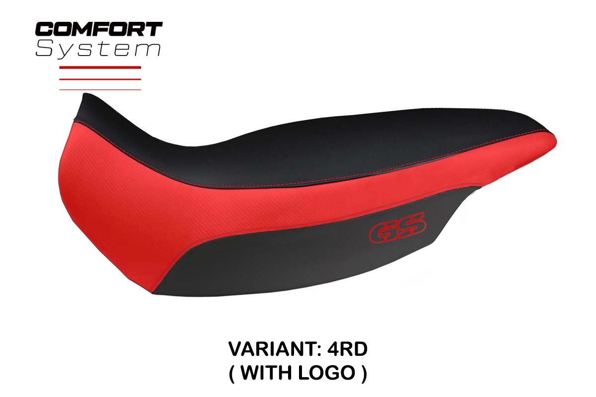 TPZ Giarre Comfort red Saddle covering Logo BMW R1150GS Adventure 2002-2006