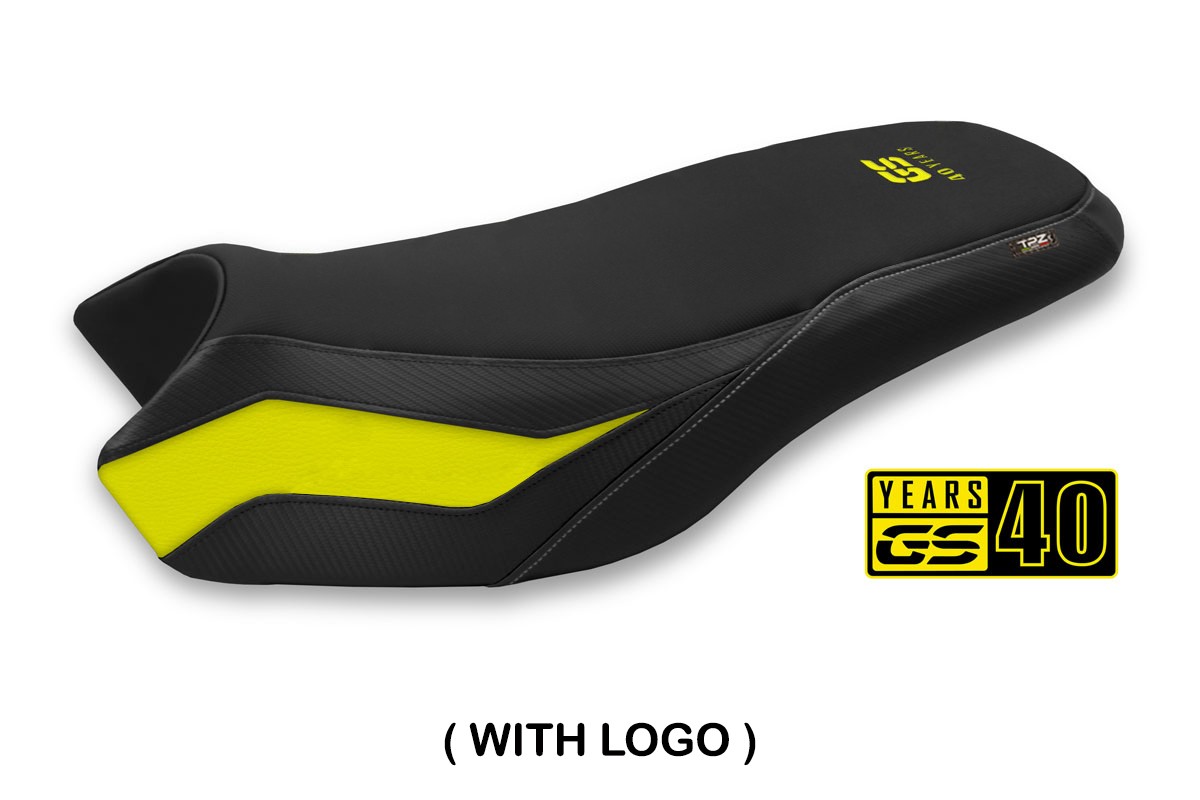 TPZ Affile yellow Saddle covering Logo BMW R1200/1250GS Rallye 2017-2024