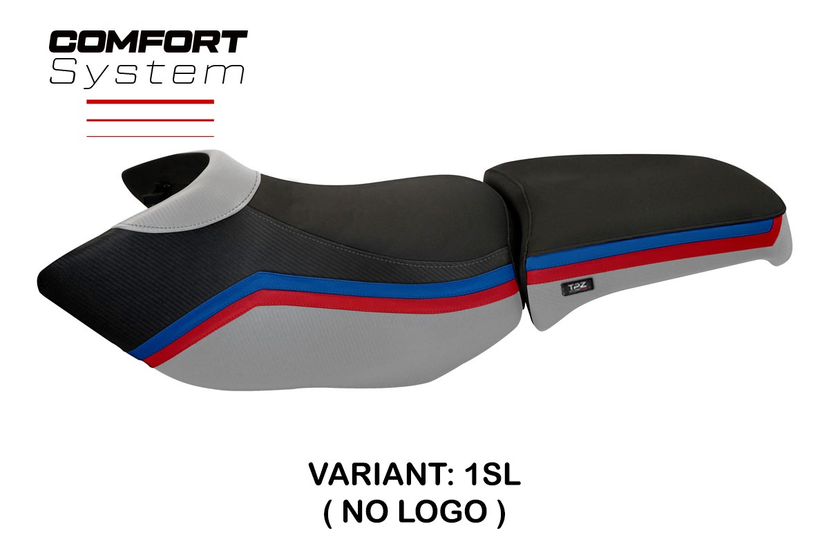 Rivestimento sella TPZ Ionia 1 Comfort Logo argento BMW R1200GS Adventure 2006-2012